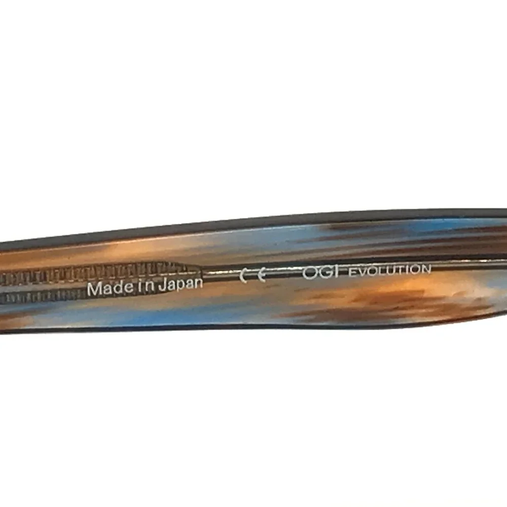 OGI Eyeglasses Frames EVOLUTION 4313/1872 Blue Brown Cat Eye Full Rim 53-18-145